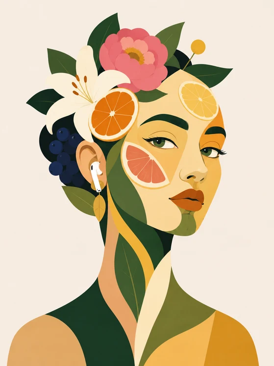 Retrato ilustrado de Sandra Fernández Sanemeterio